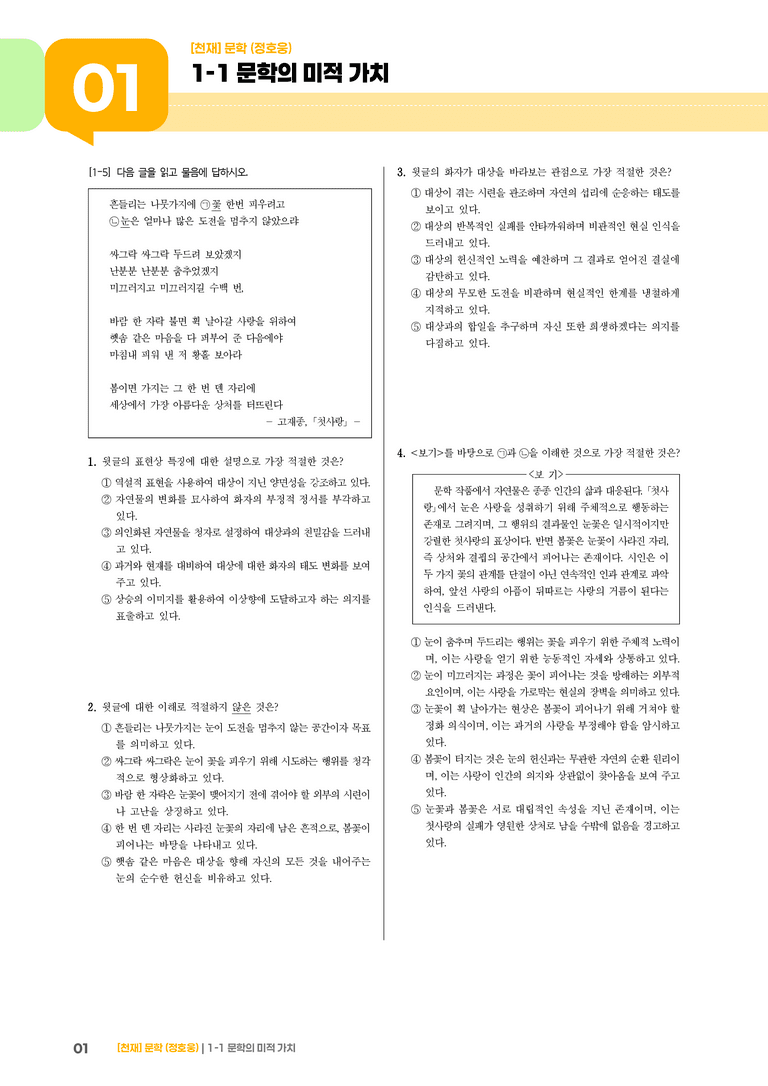 문학의 미적 가치_기출 적중 문제02_preview_1