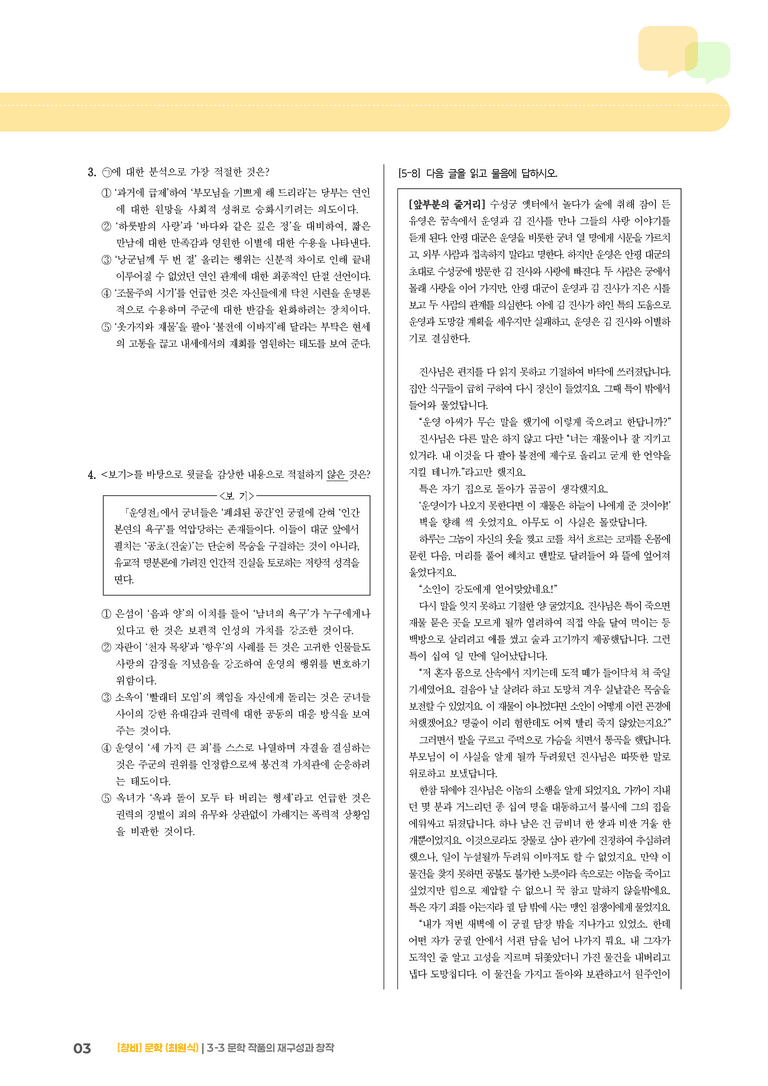 문학 작품의 재구성과 창작_기출 적중 문제01_preview_3