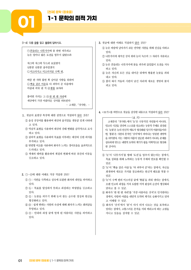 문학의 미적 가치_기출 적중 문제01_preview_1