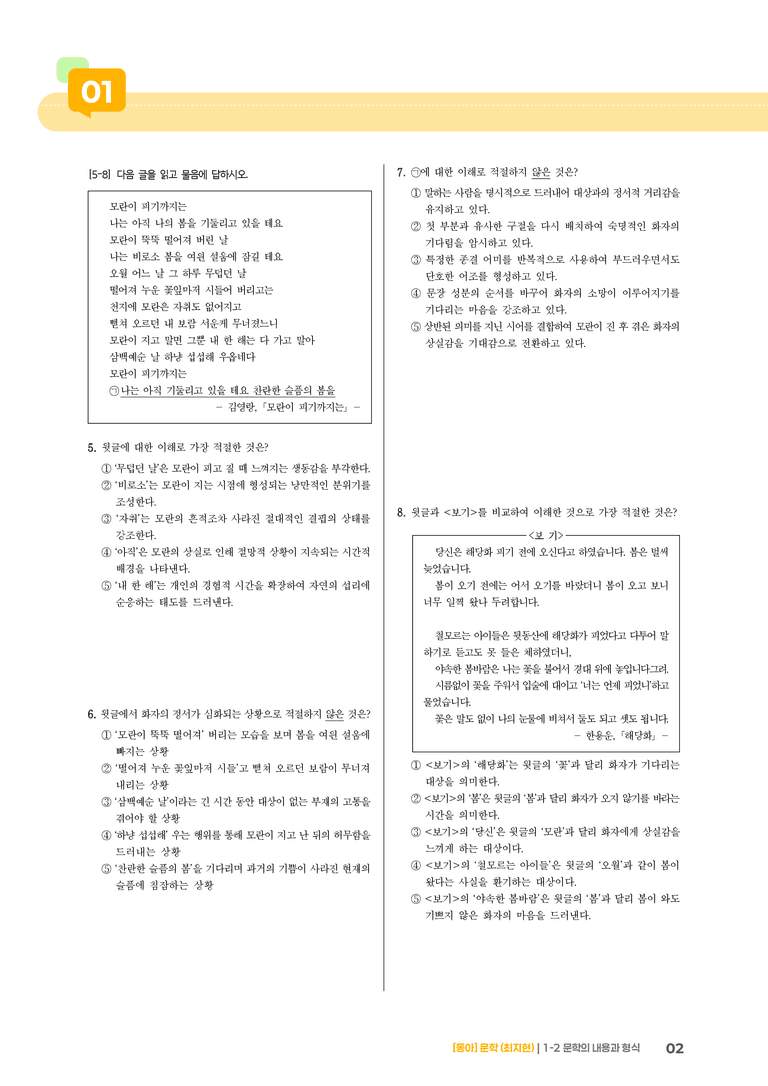 [통합] 문학의 내용과 형식_기출 적중 문제02_preview_2