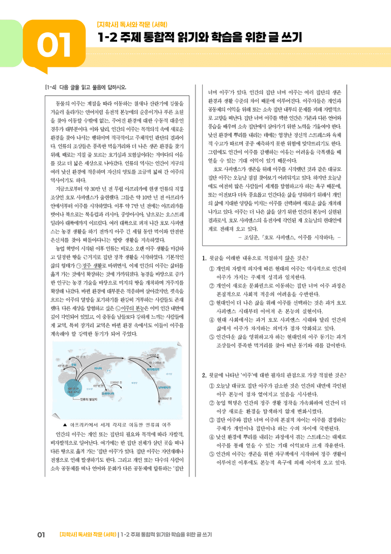 주제 통합적 읽기와 학습을 위한 글 쓰기_기출 적중 문제03_preview_1