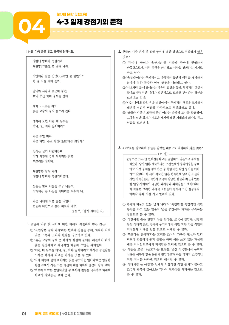 일제 강점기의 문학_고난도 심화문제_preview_1