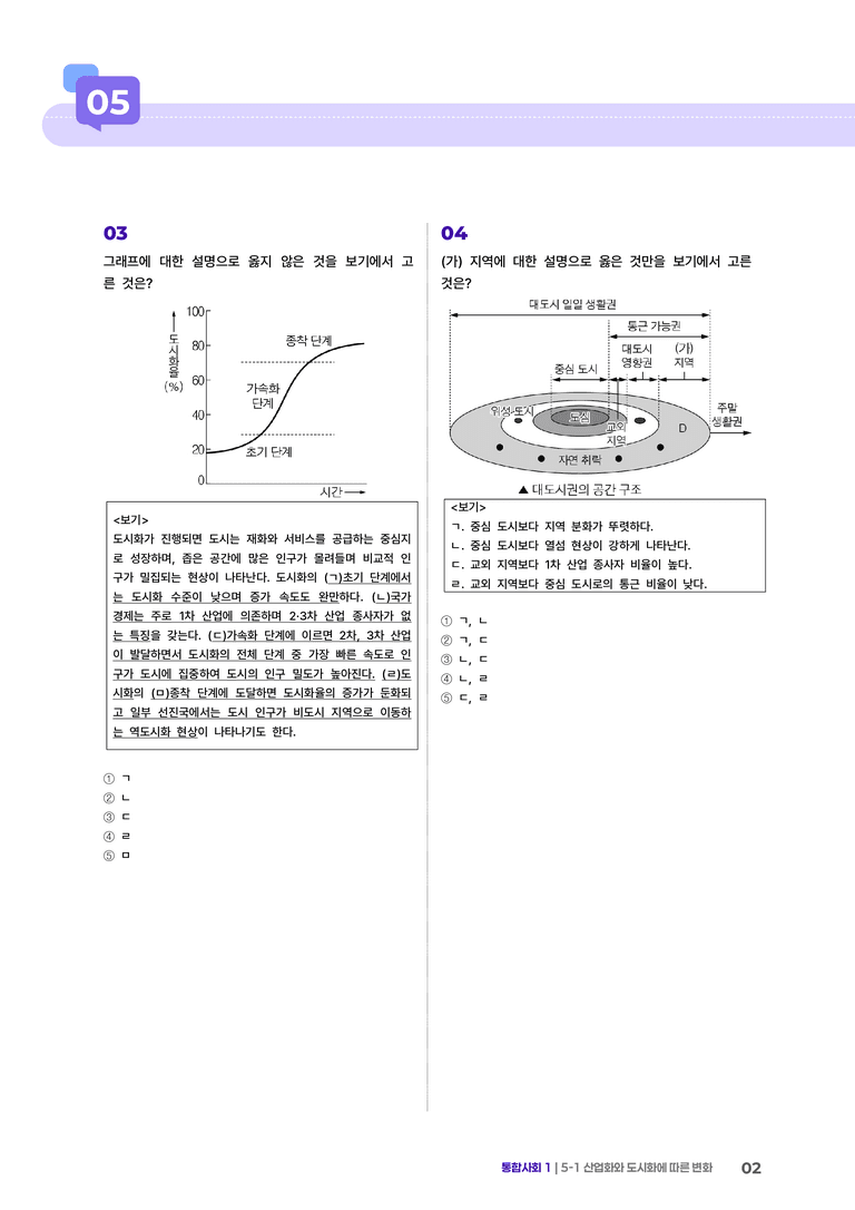5-1 산업화·도시화에 따른 변화 | STEP4 고난도기출변형_preview_2