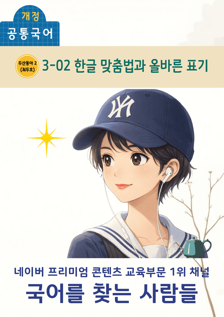 [공국2] 동아(최) 3-(2) 한글 맞춤법과 올바른_표기_분석 및 객관식_preview_1