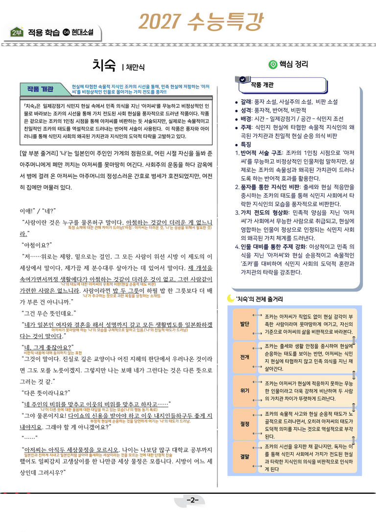 [2027 수능특강 문학] 현대소설 03강_분석 및 객관식 (18문제)_preview_2