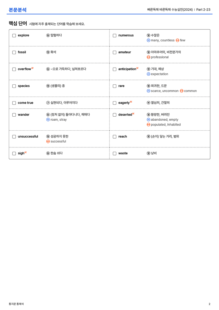 빠른독해 바른독해 수능실전(2024) Part 2-23 본문분석_preview_2