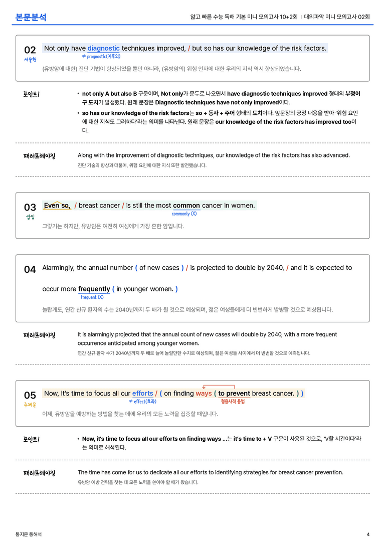 얇고 빠른 수능 독해 기본 미니 모의고사 10+2회 대의파악 미니 모의고사 02회 본문분석_preview_4