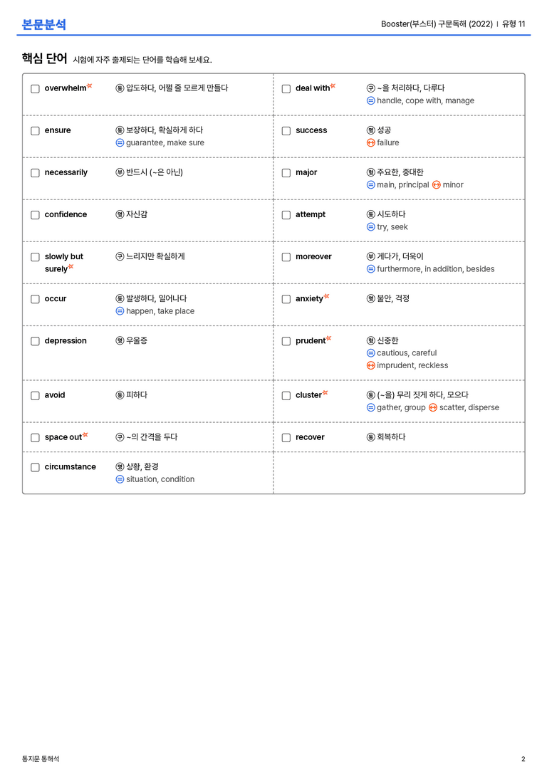 Booster(부스터) 구문독해 (2022) 유형 11 본문분석_preview_2