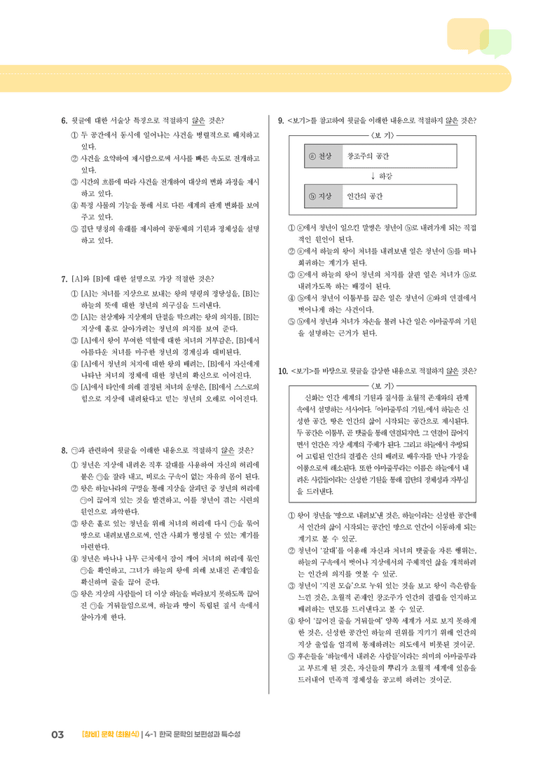 한국 문학의 보편성과 특수성_기출 적중 문제01_preview_3