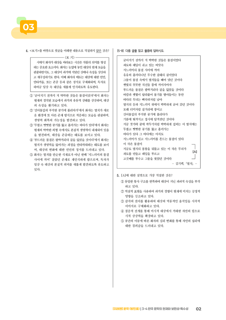 한국 문학의 현재와 보편성·특수성_기출 적중 문제02_preview_2