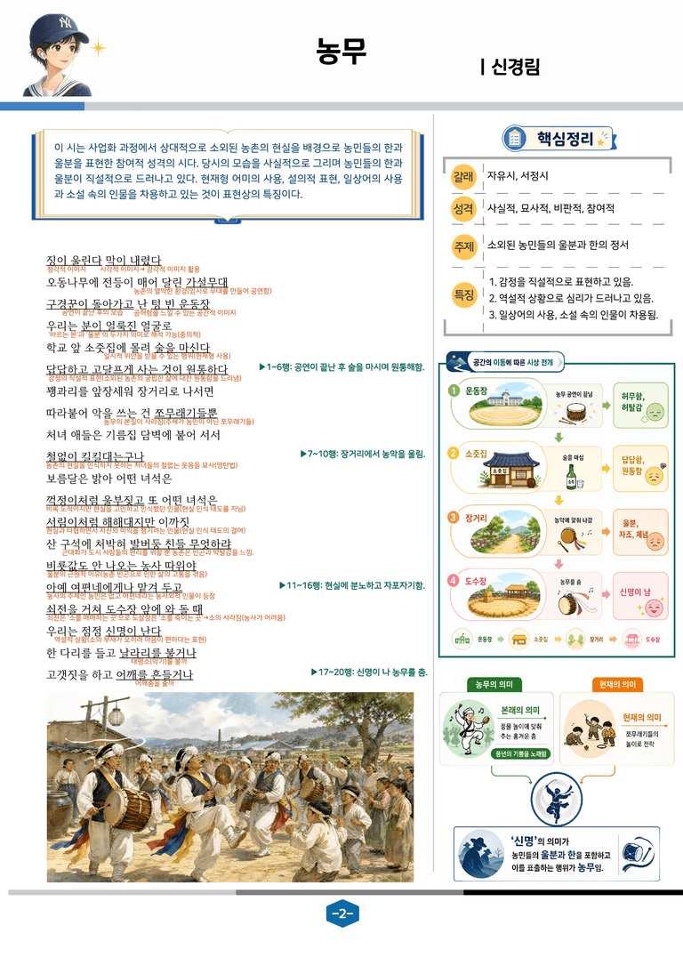 [문학] 천재(정) 4-(4) 농무_분석 및 객관식 (25문제)_preview_2