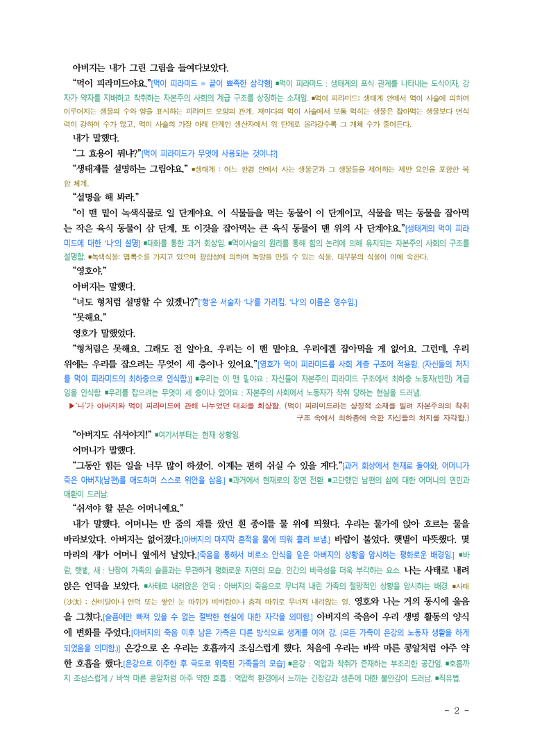 (문학-미) 4-2 은강 노동 가족의 생계비(조세희) ■(해설•정리) (7쪽)_preview_2