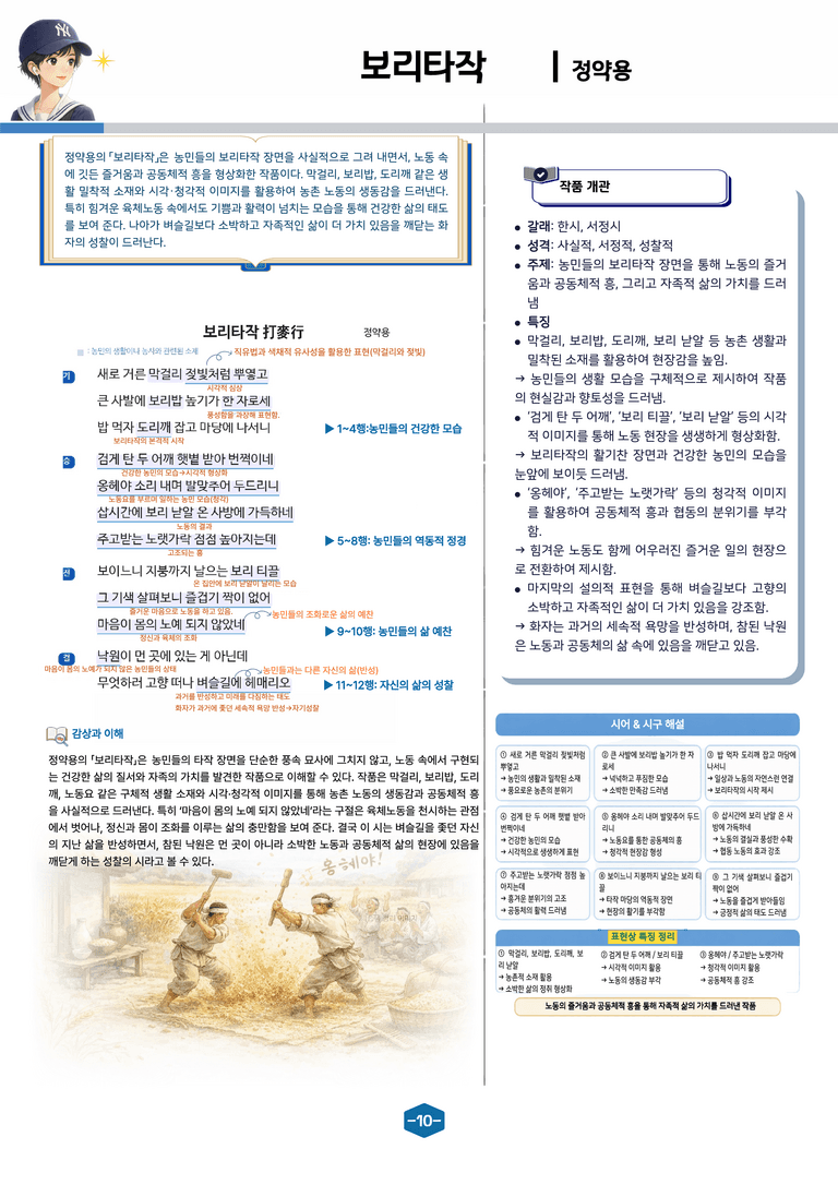 [문학] 천재(정) 1-(2) 보리타작_분석 및 객관식 (32문제)_preview_2