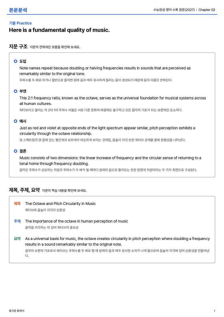 수능완성 영어 수록 원문(2027) Chapter 02 본문분석_preview_1