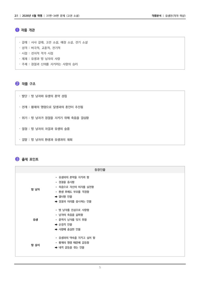 [고1] 2026년 6월 학평 31-34번 (고전 소설)_작품분석_preview_5