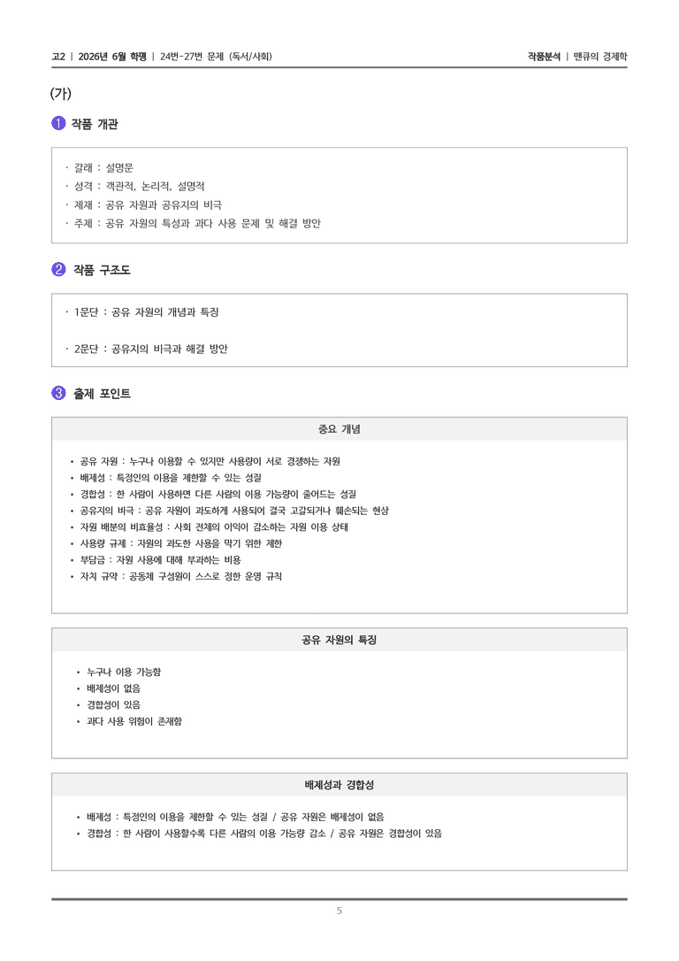 [고2] 2026년 6월 학평 24-27번 (독서 사회)_작품분석_preview_5