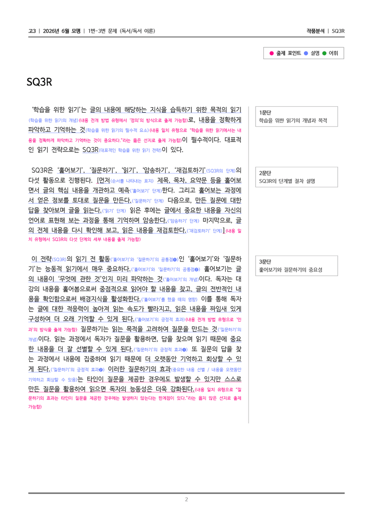 [고3] 2026 모의고사 6월 | 1-3번 (독서 독서 이론)_작품분석_preview_2