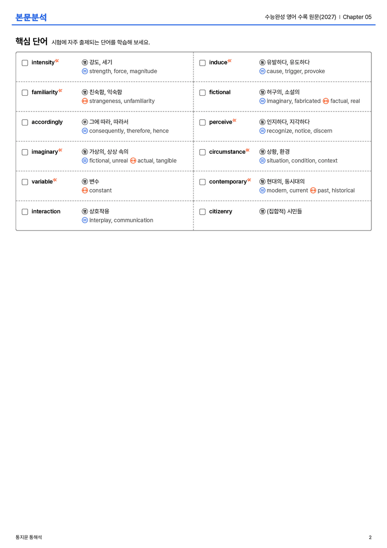 수능완성 영어 수록 원문(2027) Chapter 05 본문분석_preview_2