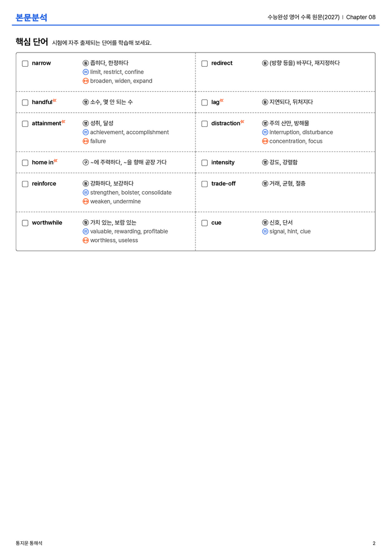 수능완성 영어 수록 원문(2027) Chapter 08 본문분석_preview_2