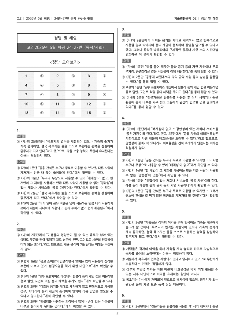 [고2] 2026년 6월 학평 24-27번 (독서 사회)_기출변형문제02_preview_5