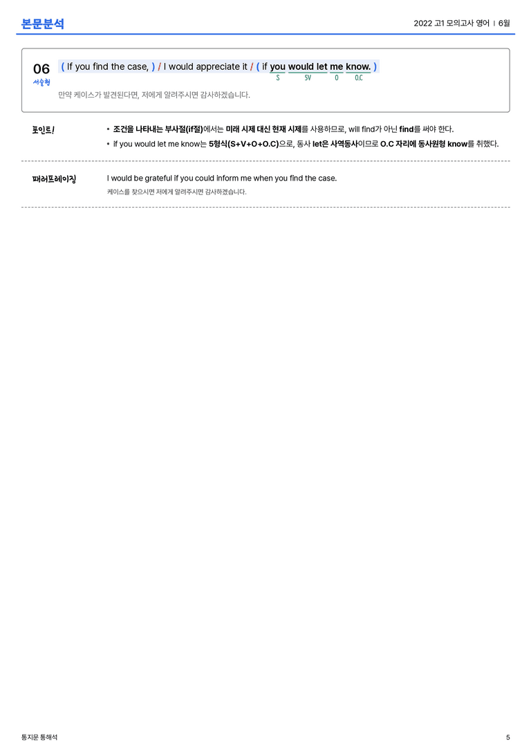 2022 고1 모의고사 영어 6월 본문분석_preview_5