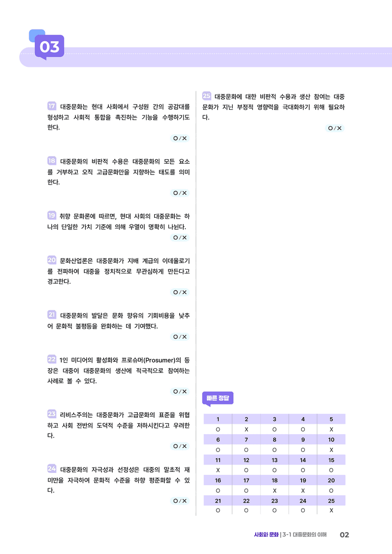 3-1 대중문화의 이해 | (2) 개념확인문제_preview_2