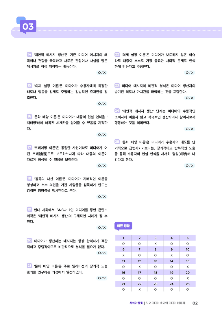3-2 미디어 효과와 미디어 메세지 | (2) 개념확인문제_preview_2