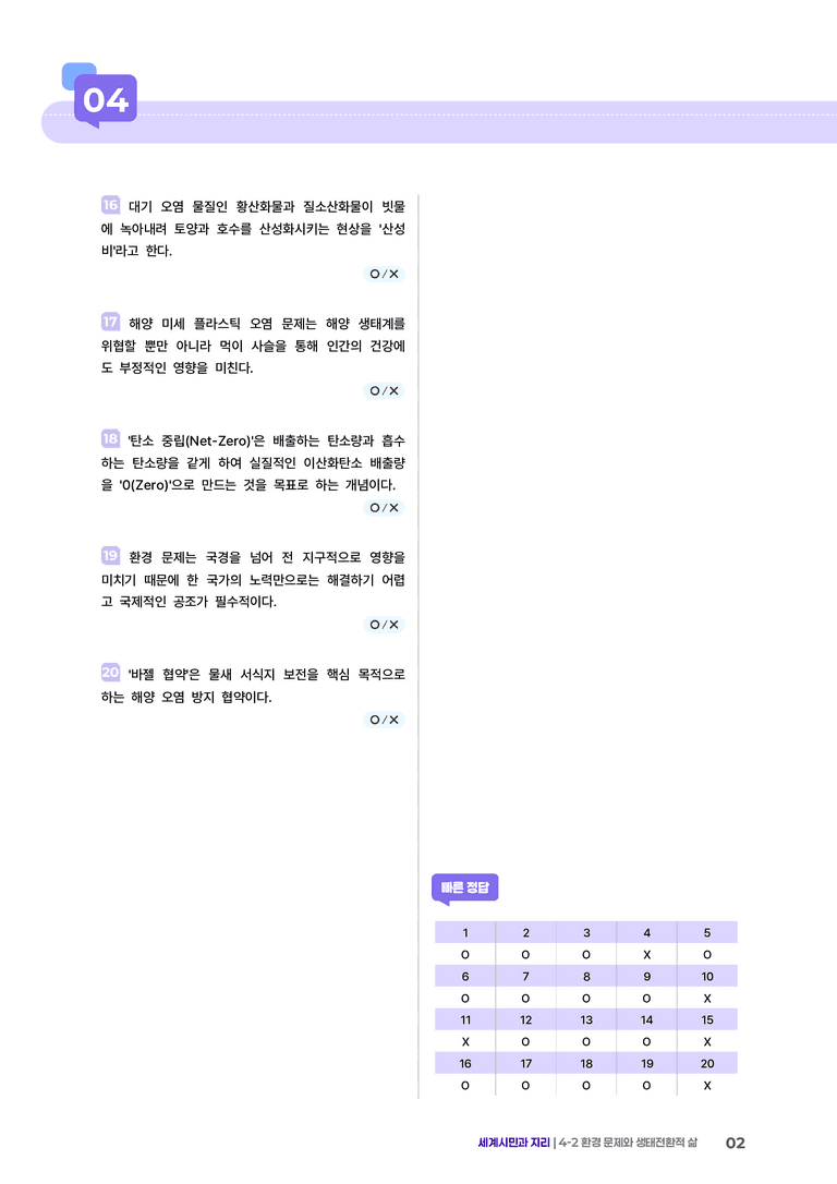 4-2 환경 문제와 생태전환적 삶 | (2) 개념확인문제 _preview_2