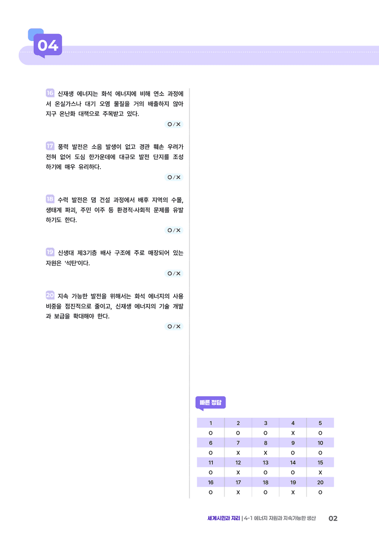 4-1 에너지 자원과 지속가능한 생산 | (2) 개념확인문제 _preview_2