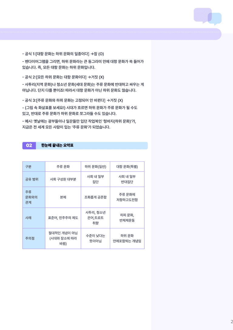 3-3 하위문화와 문화 다양성 | (1) 개념정리_preview_2