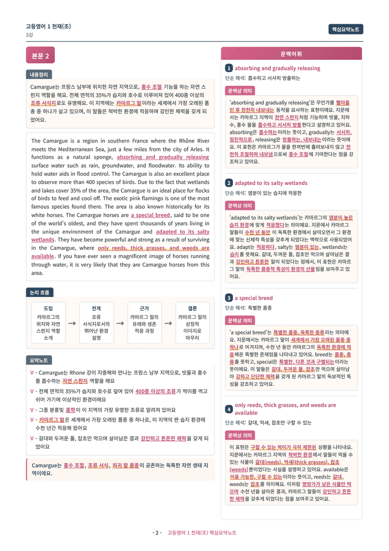 🩷 (고등영어1) 천재(조) 3과 핵심요약노트🩷 by 대치동시크릿_preview_2