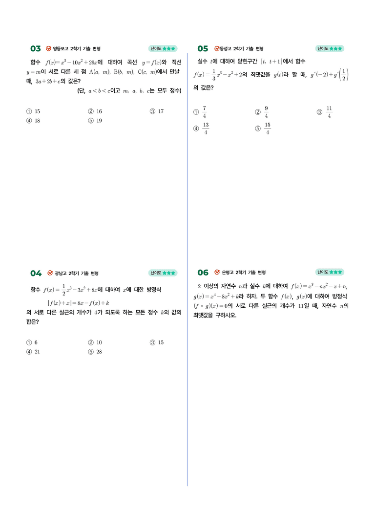 2-4 도함수의 활용(3) | STEP4 고난도 기출변형_preview_2