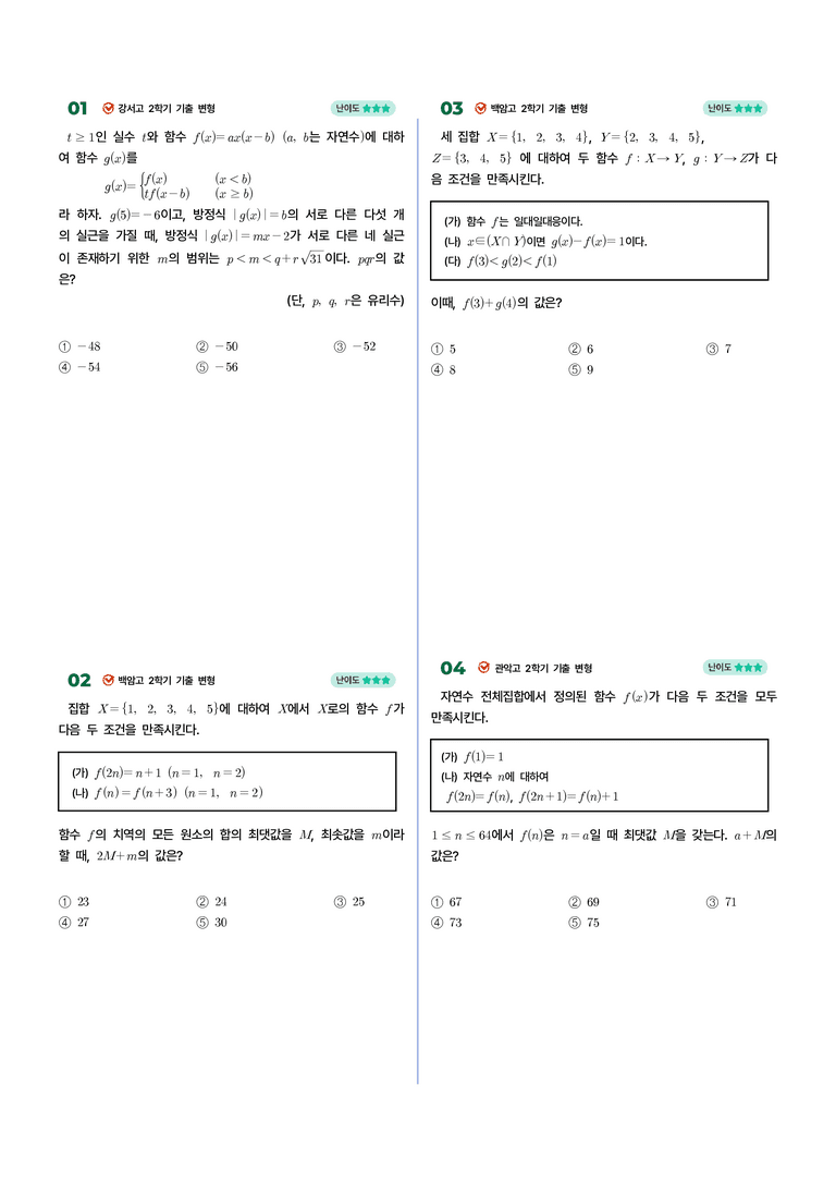 3-1 함수 | STEP4 고난도 기출변형_preview_1