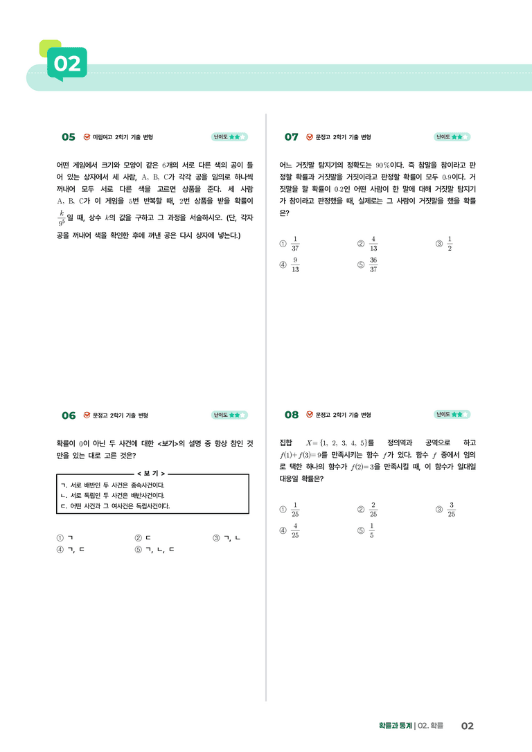 2-2 조건부확률 | STEP3 최신기출변형_preview_2