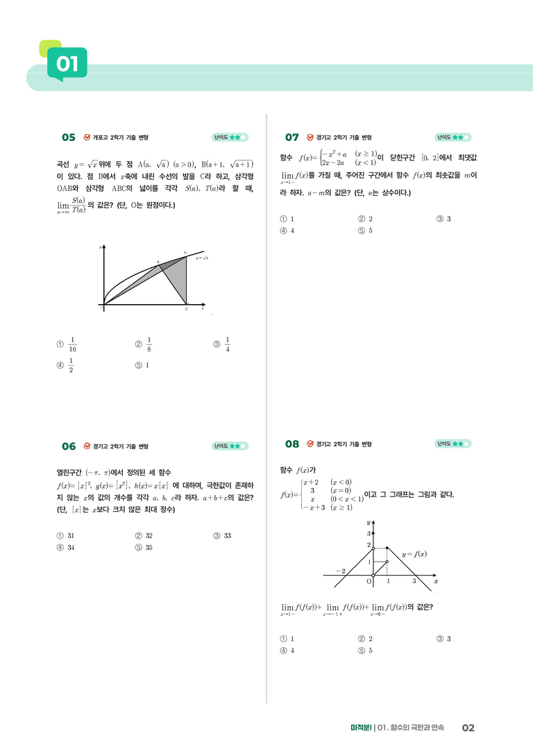 1-1 함수의 극한 | STEP3 최신기출변형_preview_2