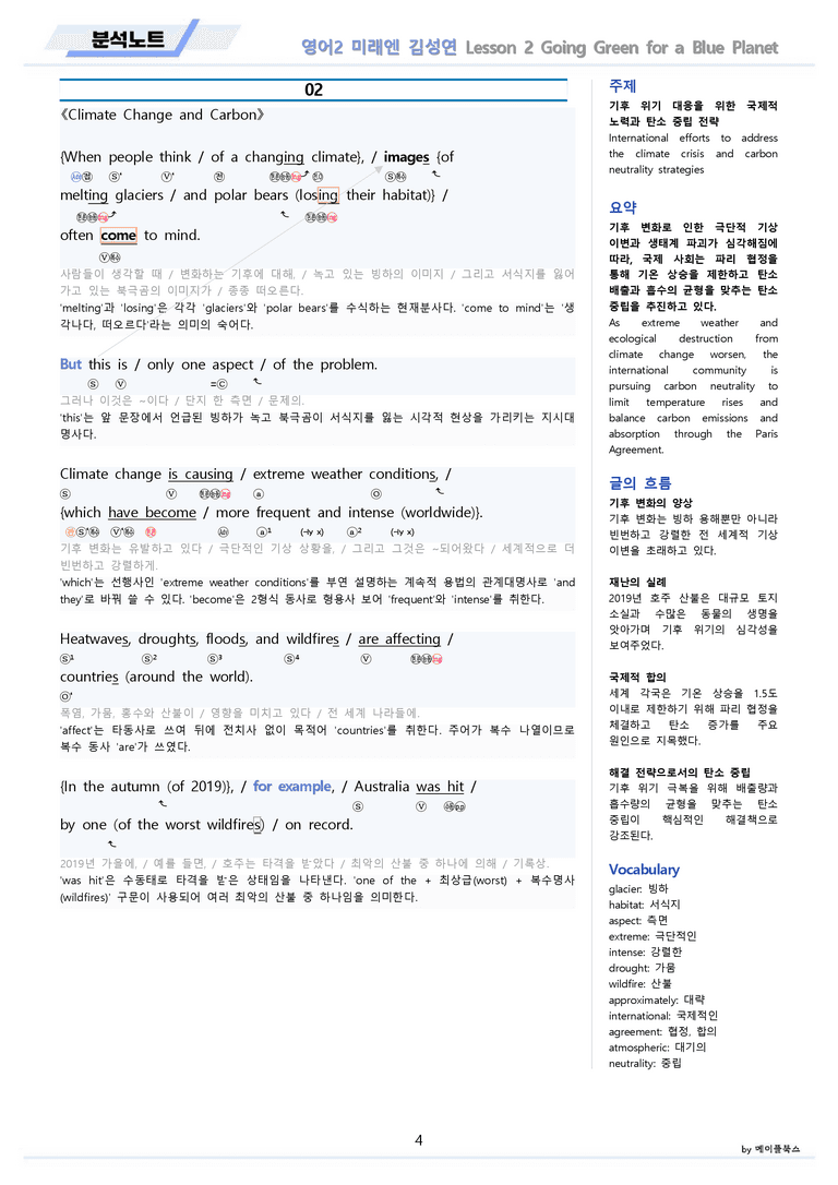 영어2 미래엔 김성연 분석노트 2강 2과 by 메이플북스 22년 개정_preview_4