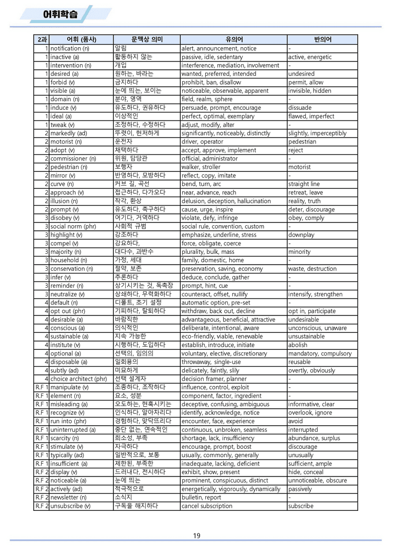 영어2 천재 강상구 분석노트 변형문제 워크북 올인원 2강 2과 메이플_preview_19