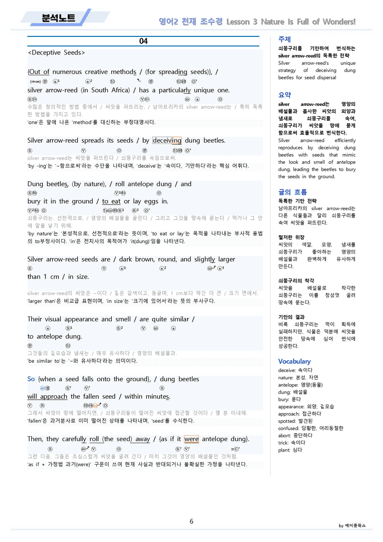 영어2 천재 조수경 분석노트 3강 3과 by 메이플북스 22년 개정_preview_6