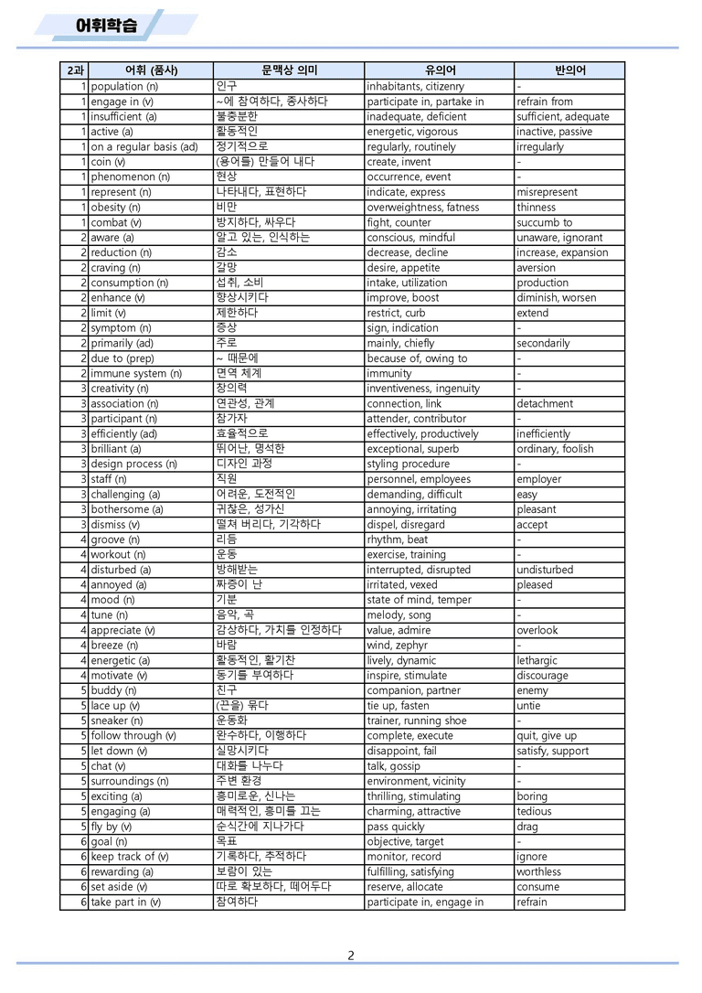 영어2 천재 조수경 워크북 12종 2강 2과 메이플북스 22년 개정_preview_2