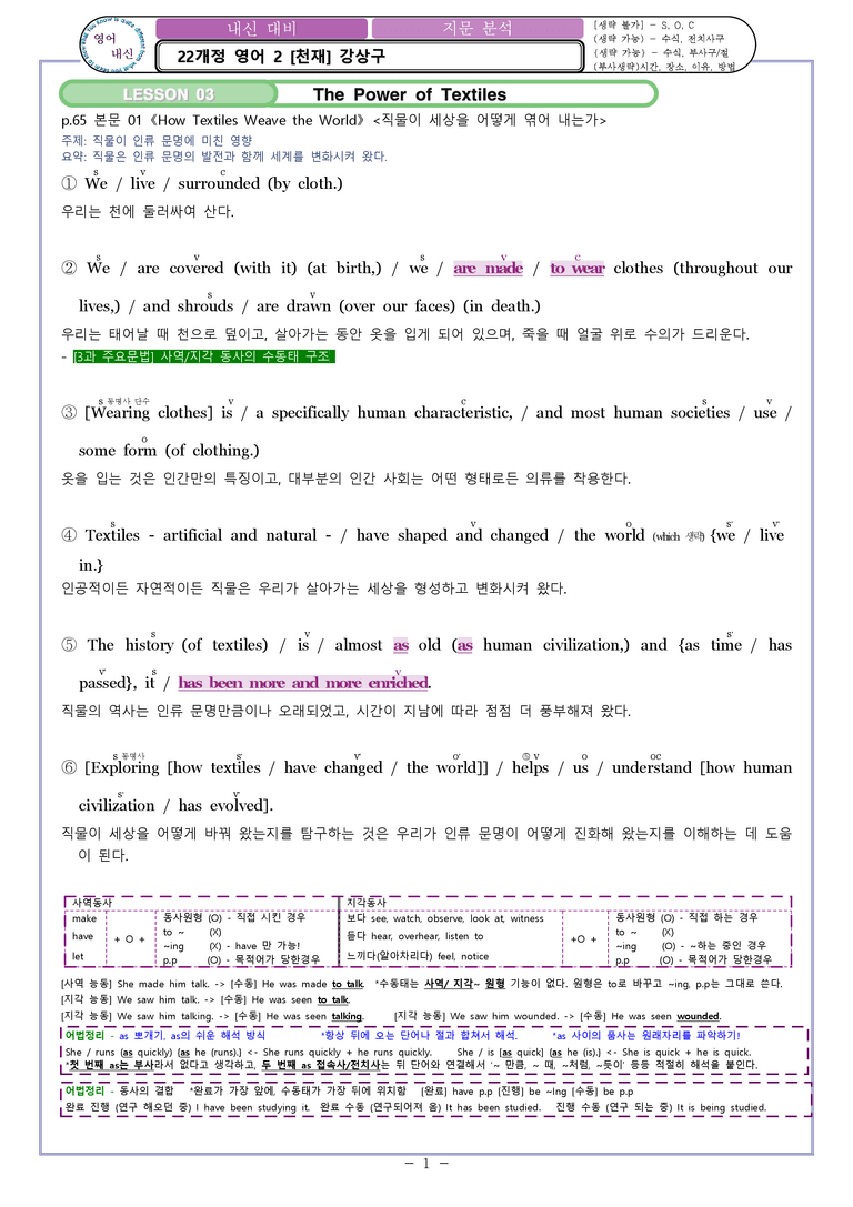 영어2 천재(강) [분석] Model Writing 03과 by 와츄노_preview_1