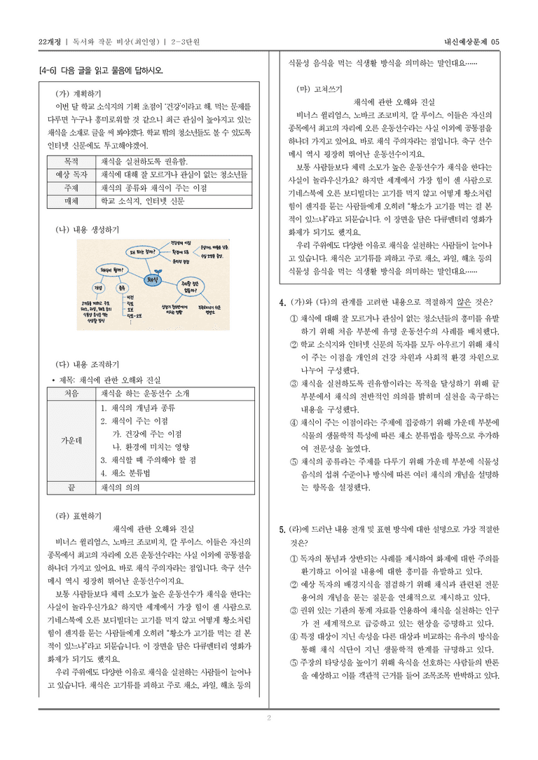 내용 조직과 표현, 고쳐쓰기_기출 적중 문제05_preview_2