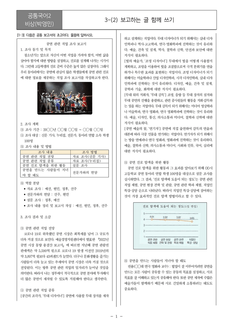3-2 보고하는 글 함께 쓰기_필수점검문제_preview_1