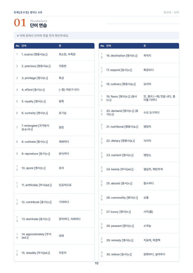 영어2_천재조수경 4과 한권에 내신타파 워크북+객관식 by 모던영어_preview_10