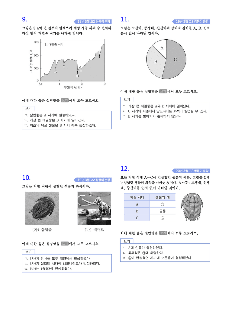 1-1 지구 환경 변화 l STEP4 고난도기출변형_preview_3