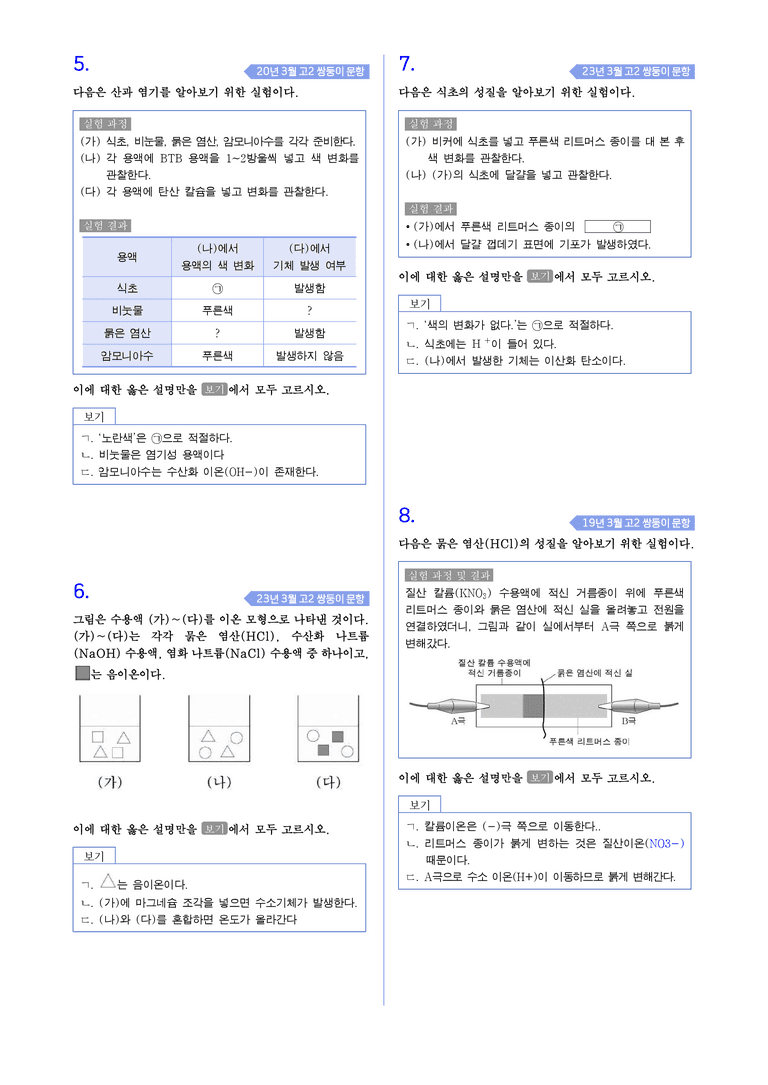 1-4 산, 염기와 중화 반응 l STEP4 고난도기출변형_preview_2
