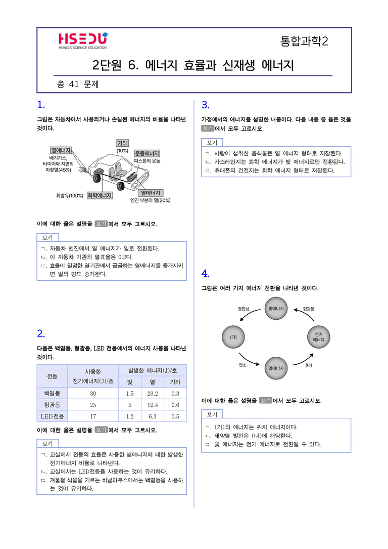 2-6 에너지 효율과 신재생 에너지 l STEP2 최다빈출대표유형_preview_1