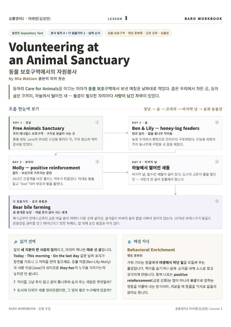 공통영어2 미래엔(김) 1과 바로워크북 80문항 by 노유기_preview_1
