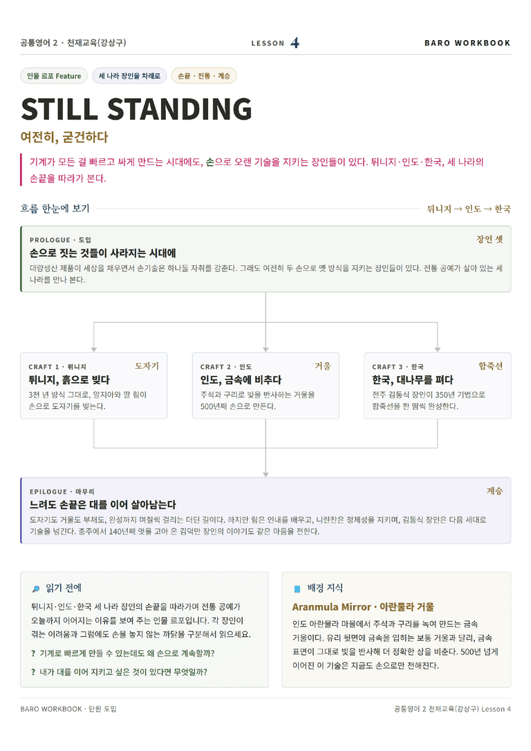 공통영어2 천재(강) 4과 바로워크북 112문항 by 노유기_preview_1