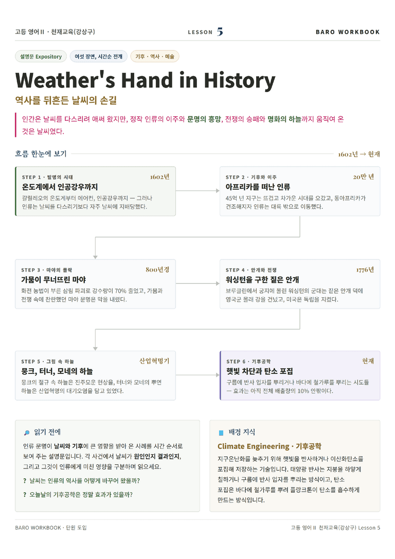 영어2 천재(강) 5과 바로워크북 112문항 by 노유기_preview_1