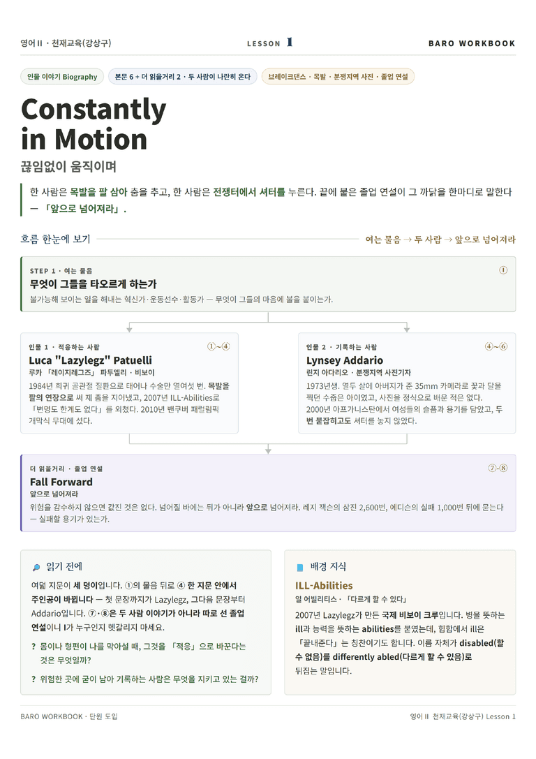 영어2 천재(강) 1과 바로워크북 128문항 by 노유기_preview_1